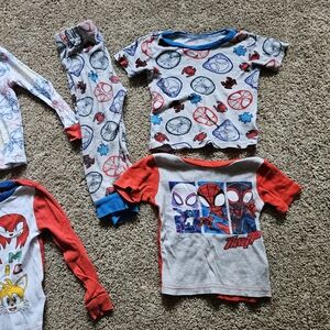 7 Piece PJ Bundle Sonic & Spiderman PJs